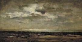 Charles-Francois Daubigny Strandgezicht bij maanlicht